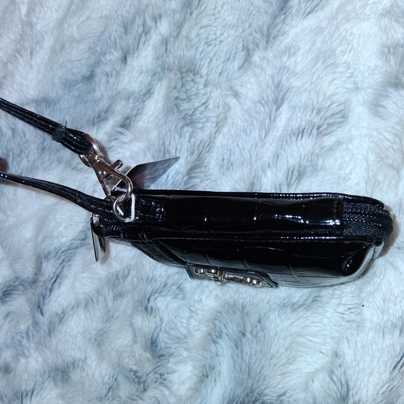 Candie's Black Croc-Embossed Wristlet - Picture 4 of 11